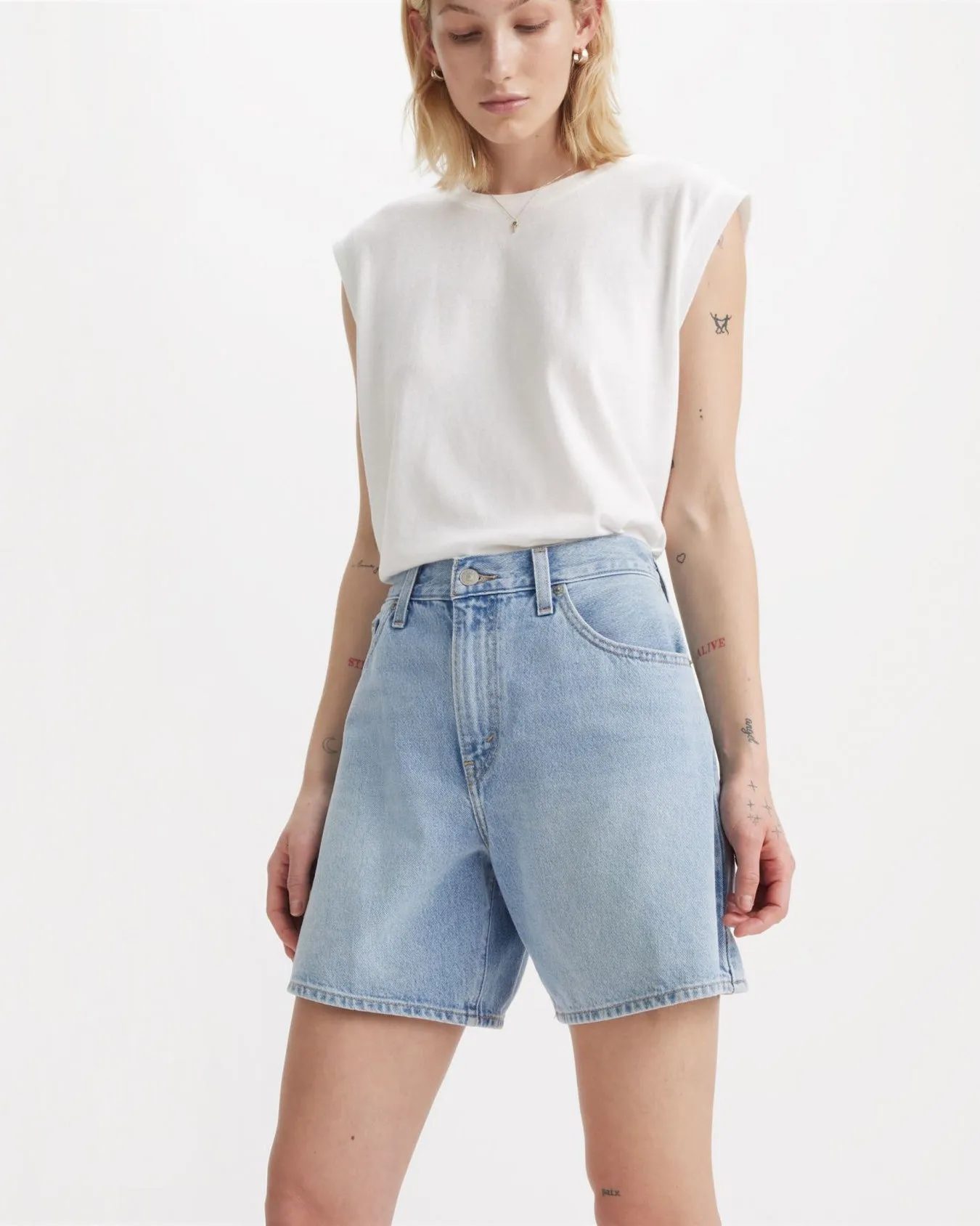 Levi's? Womens High Baggy Shorts - Far And Wide Tailored Cut