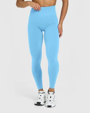 Support Fit Peak Aspect Effortless Seamless Leggings | Arctic Blue