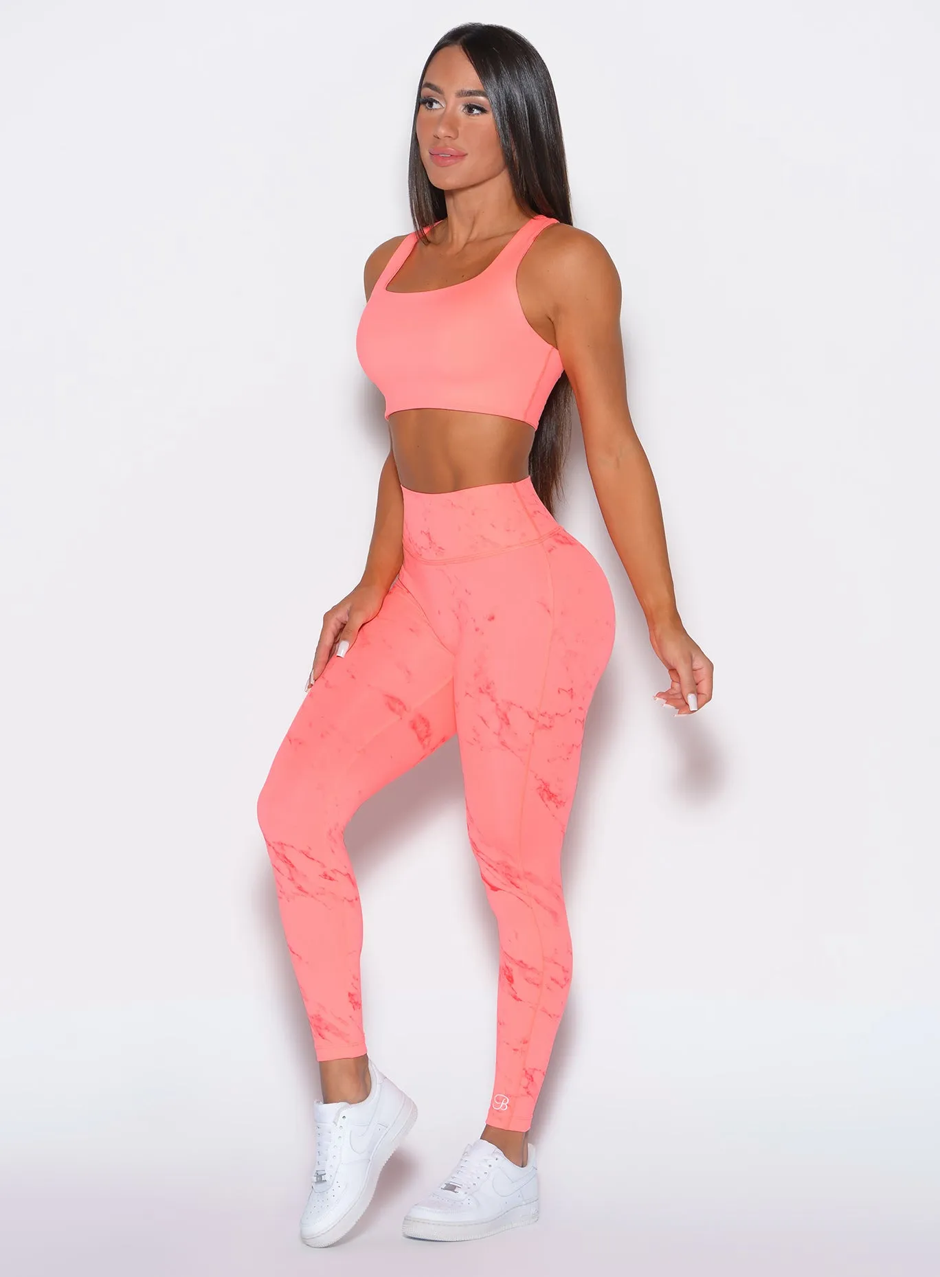 Cozy Design Daily Routine Fitness Lover Fit Marble Leggings