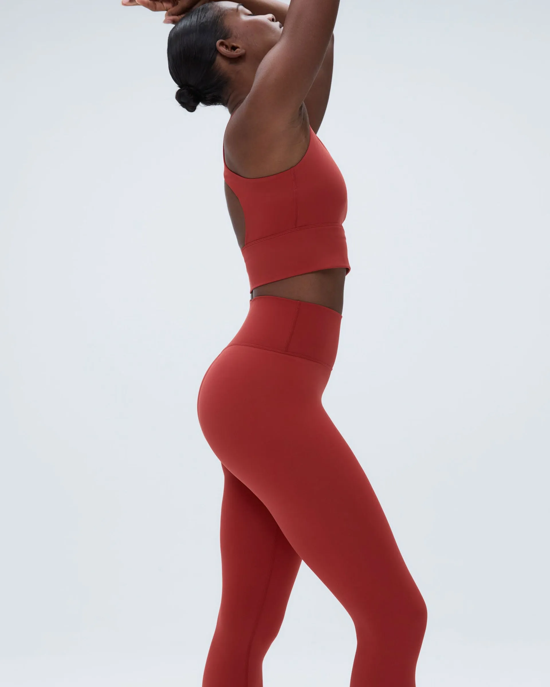 Ultimate Leggings - Vintage Red Moisture Wicking Technology Pilates Session Soft Touch