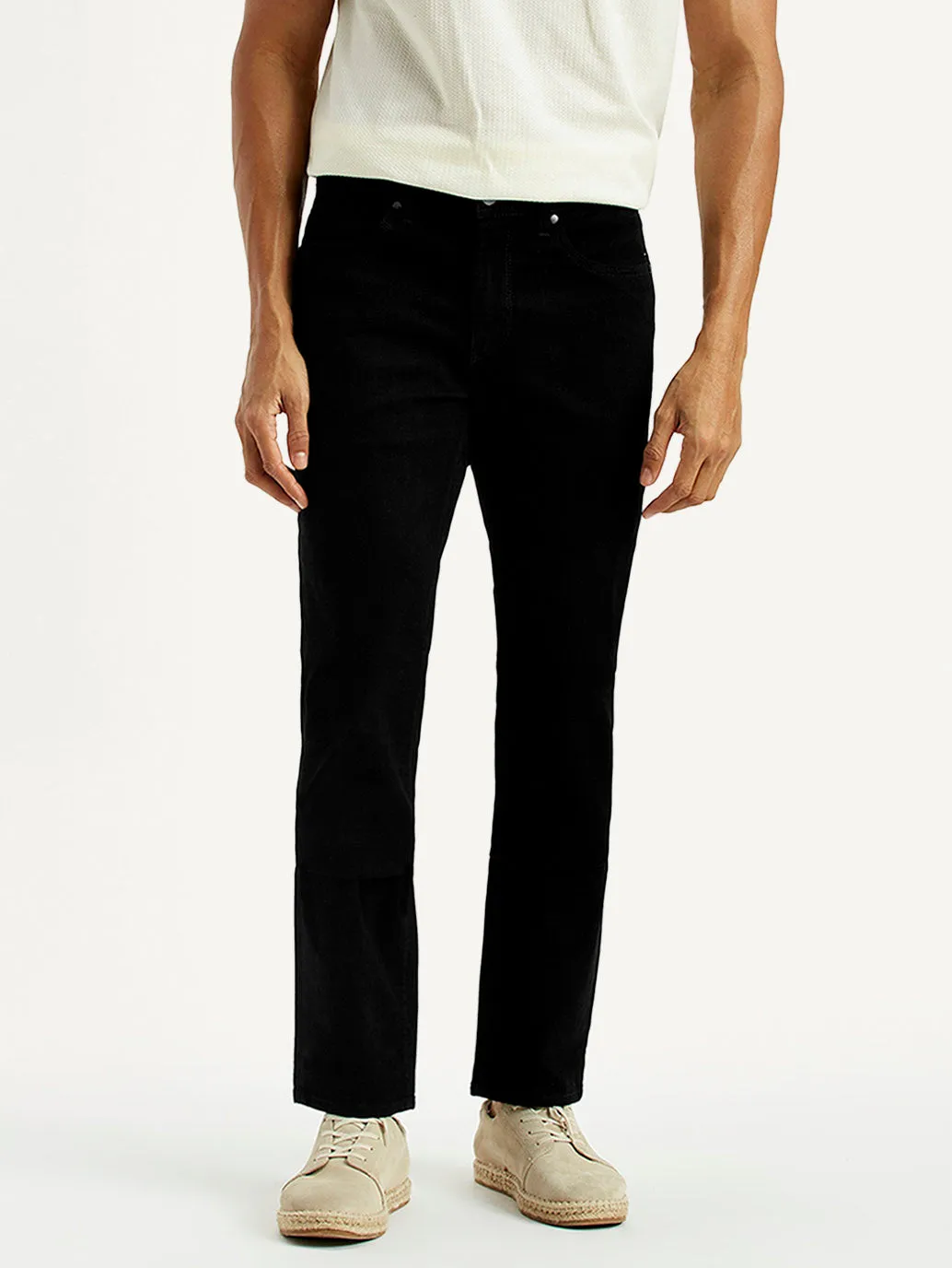 Men's Redloop 511 Black Slim Fit Mid Rise Jeans High Durability Smart Utility