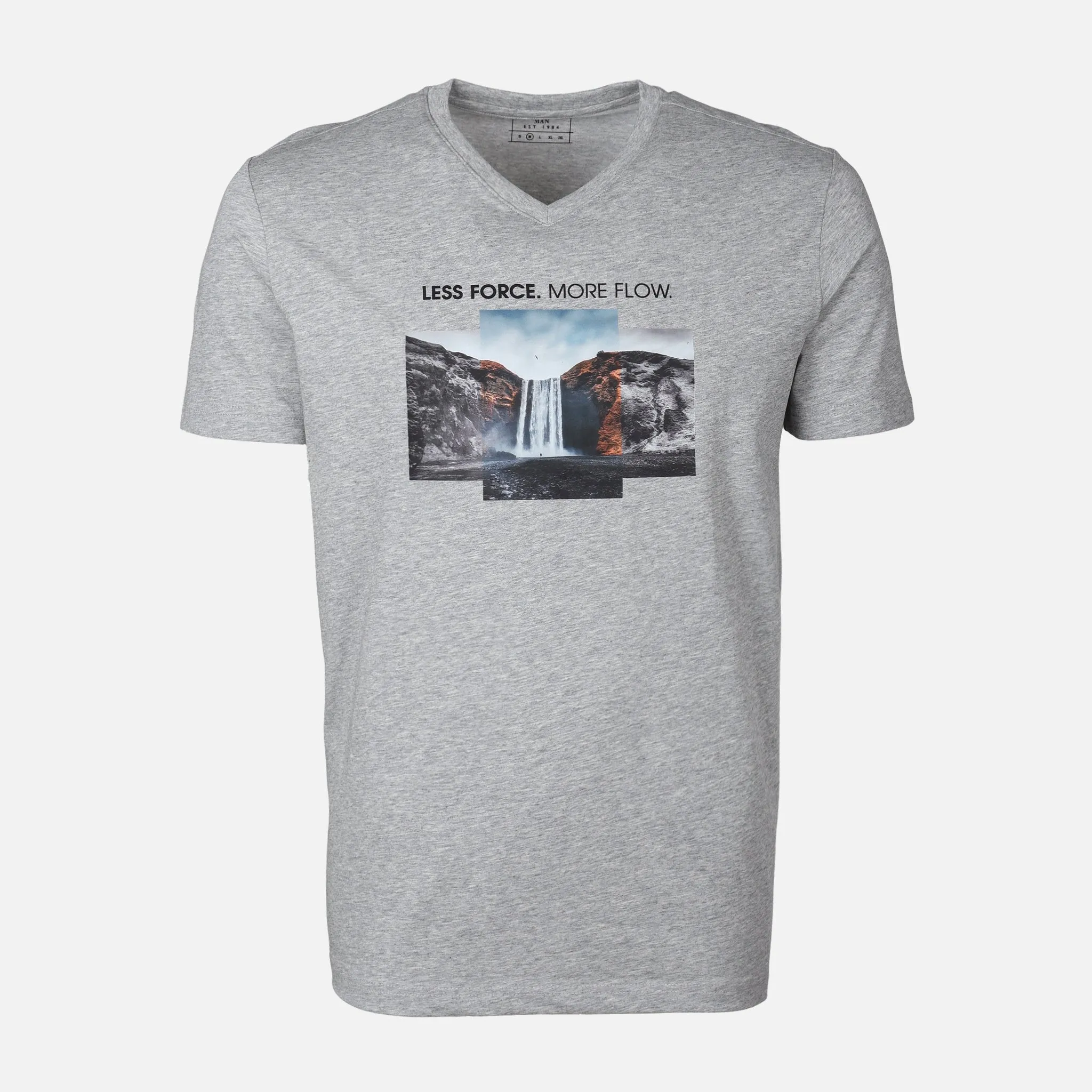 MEN T-SHIRT V-NECK REGULAR FIT Universal Clasp Mechanism