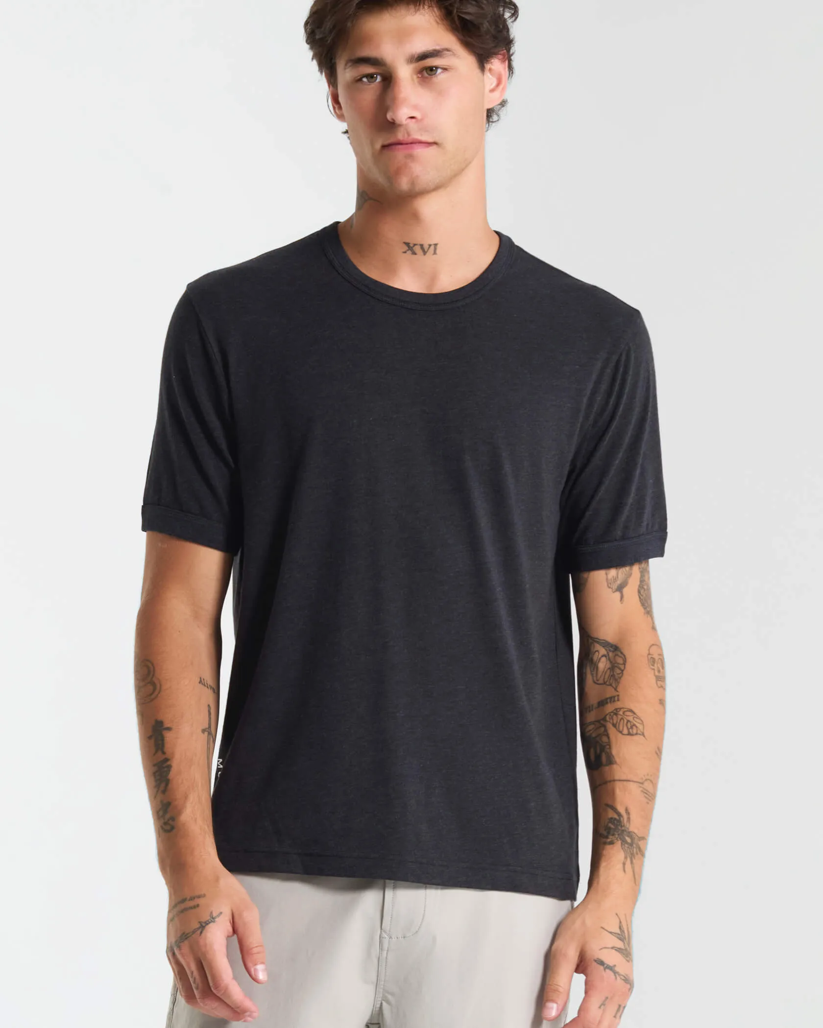 Ringer T-Shirt QuickDry SplitHemDesign