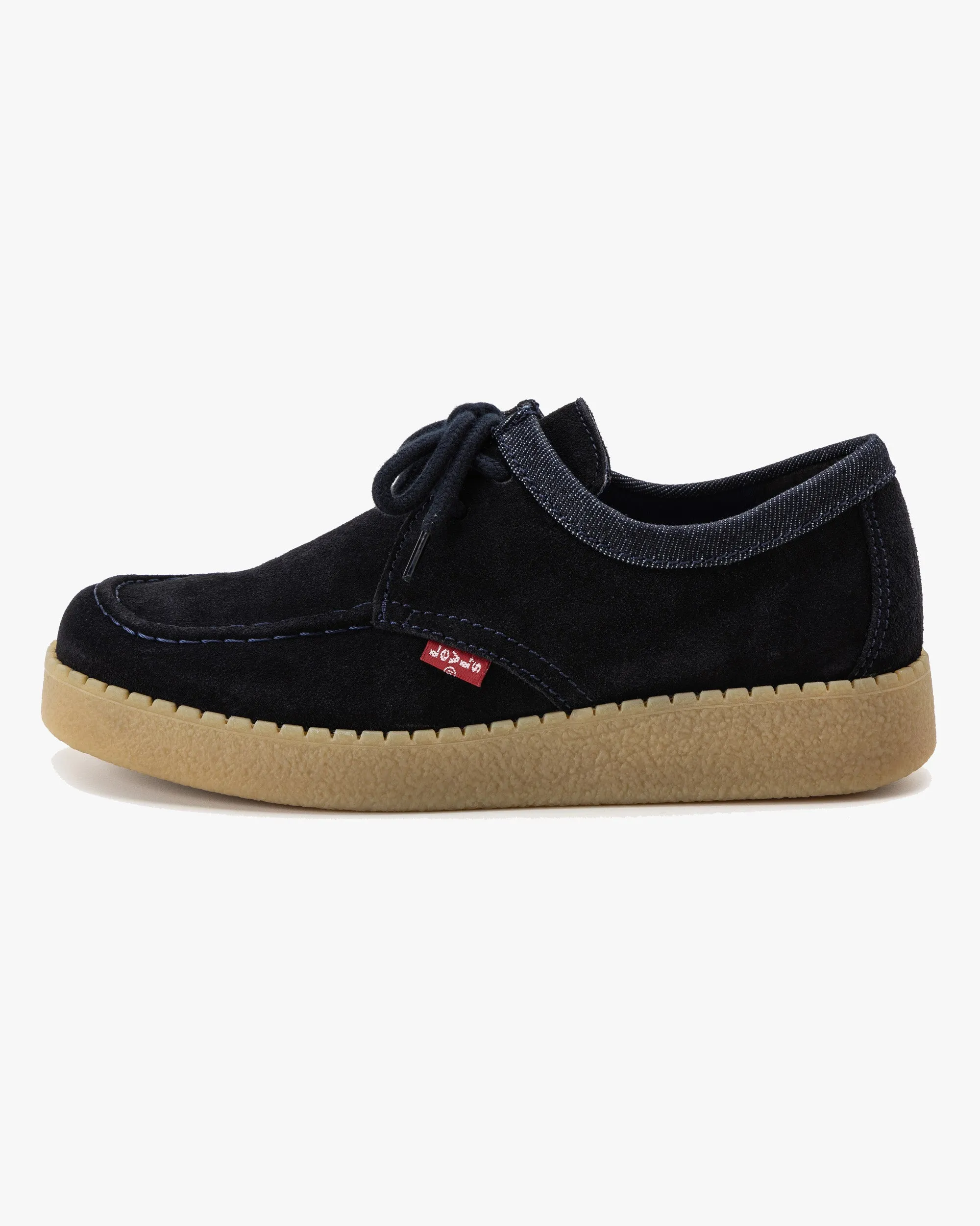 Non Restrictive Cut Seamless Waistband Finish Levi's? RVN Low Red Tab Moc Toe Shoes - Navy Blue