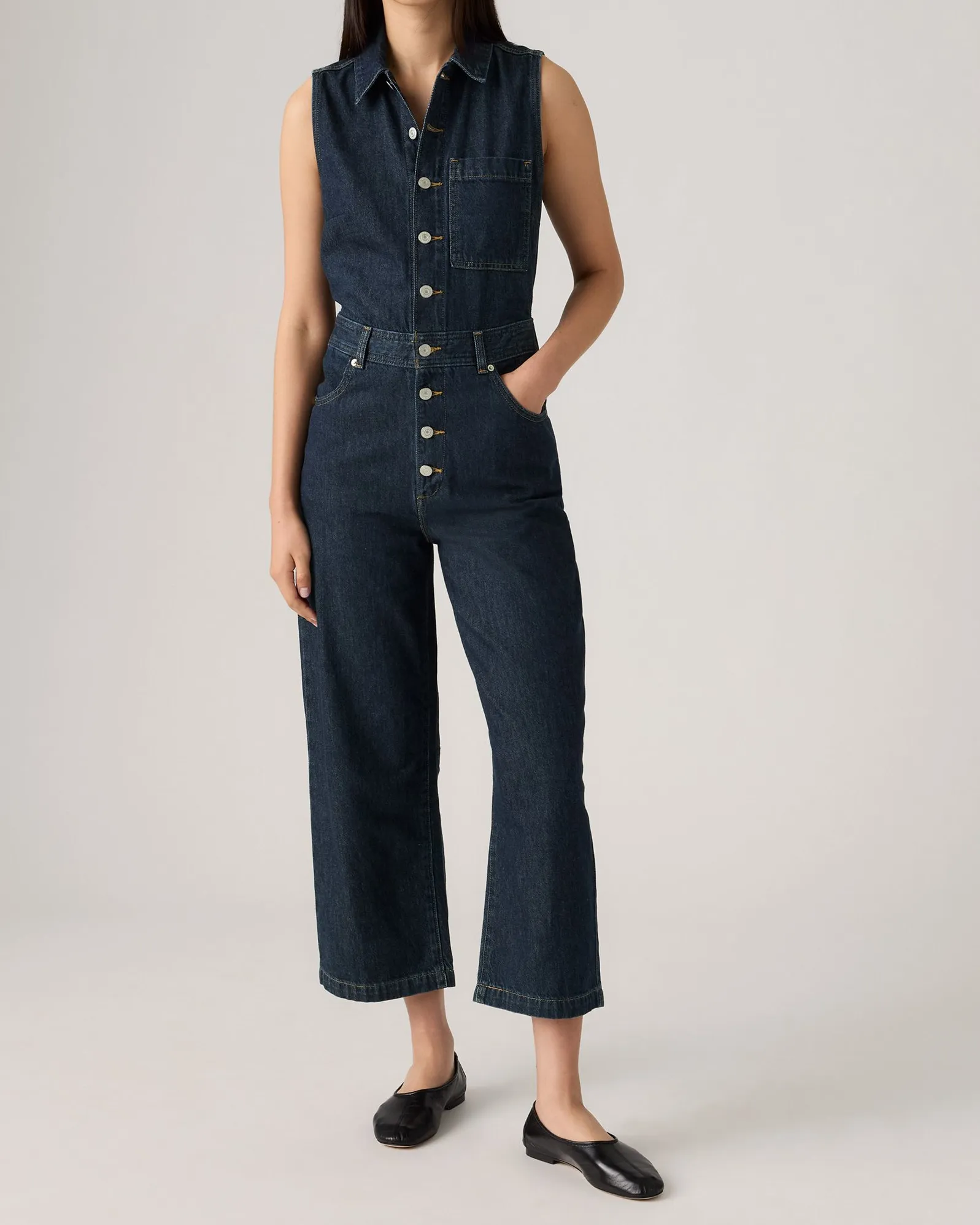 Levi's? Womens Sleeveless Jumpsuit - Reign Of The Rinse Affordable Fashion Lover Festival Outfit Minimalist Style