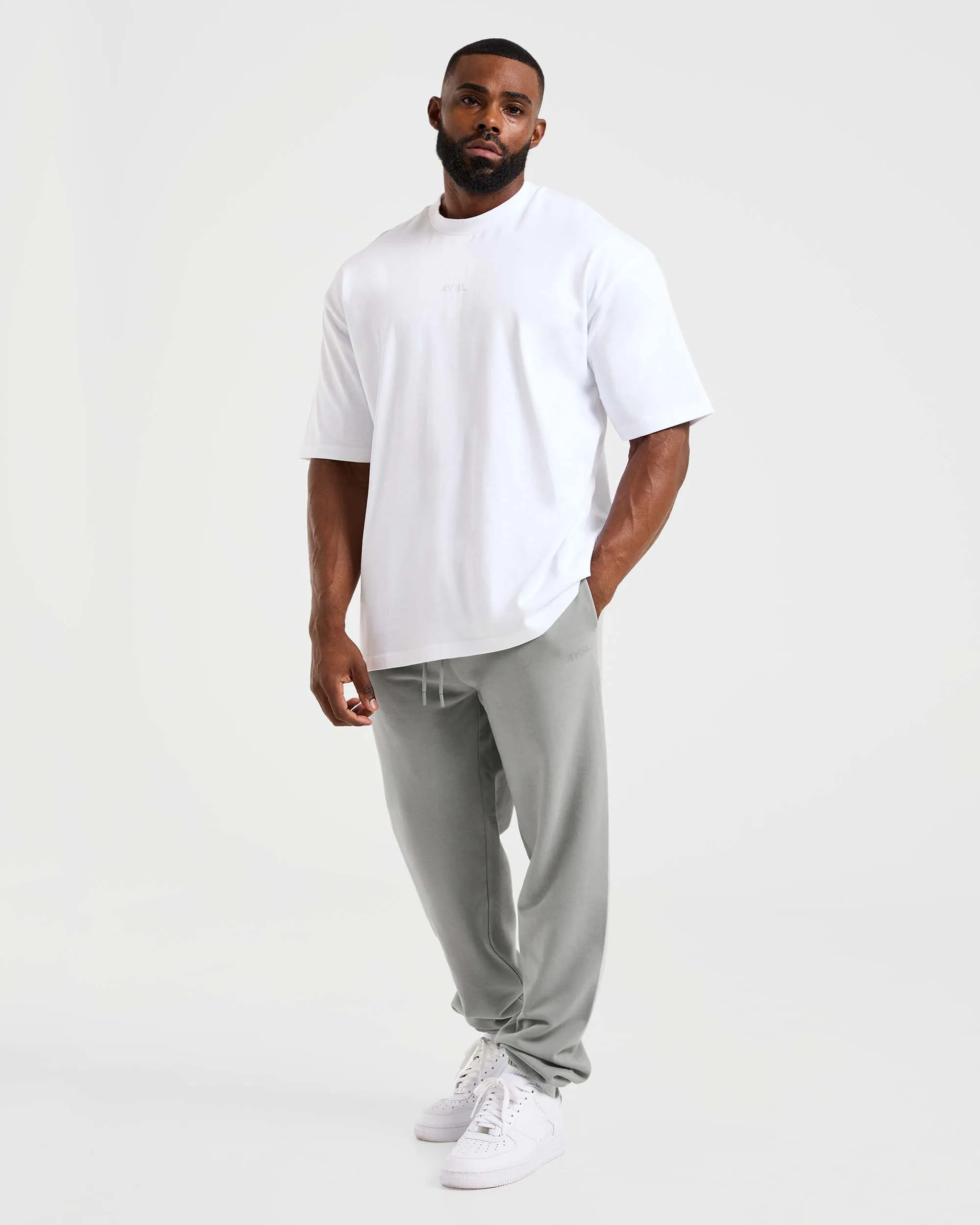 Easy Care Fabric Finish Breathable Lining Craft Oversized Joggers - Misty