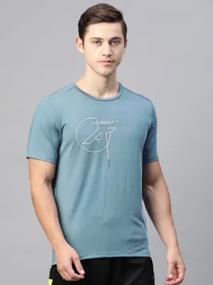 NonRestrictiveFit Balance Core Alcis Men Solid Grey Tshirts