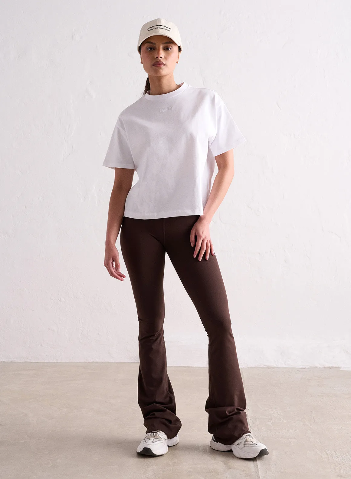 Moisture Management Technology Breathable Design White Boxy T-shirt