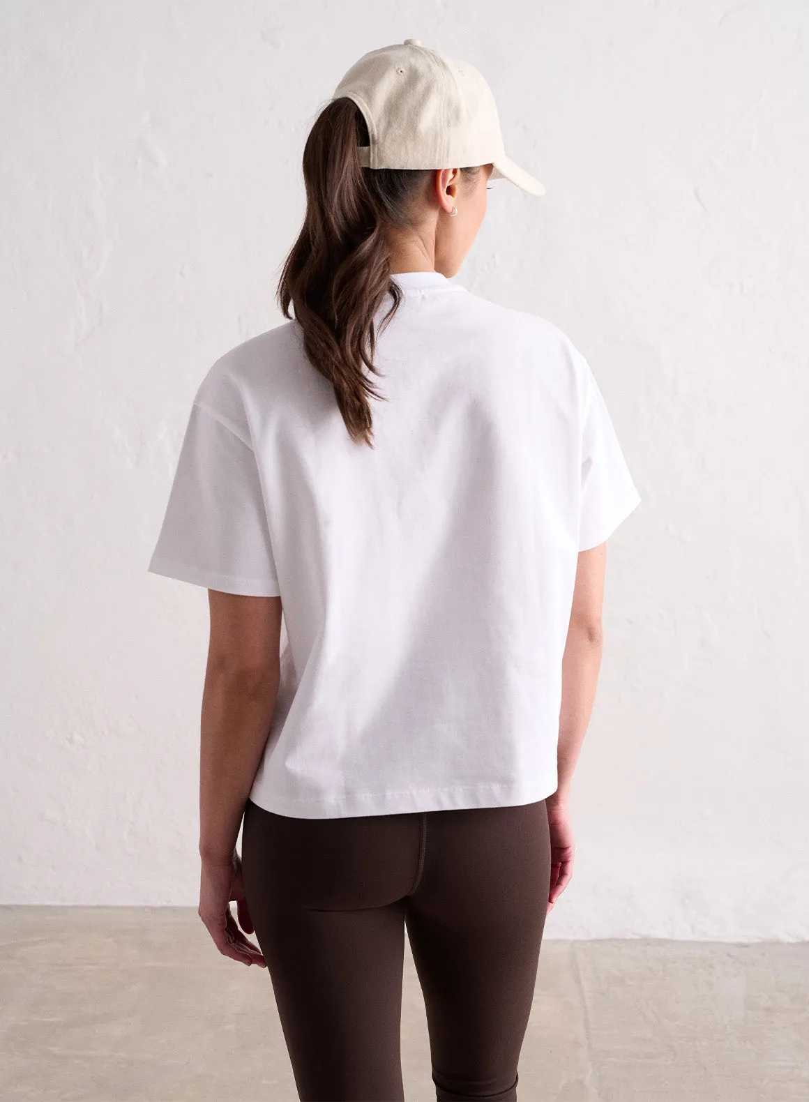 White Boxy T-shirt Tight fit sexiness