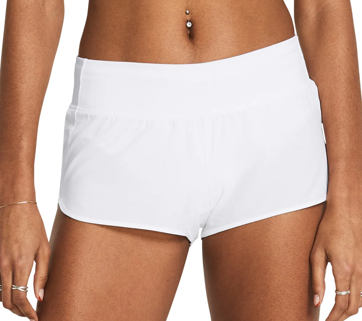 Under Armour Launch Pro 2 Inch Womens Running Shorts - White barbecue outfit Balanced Design