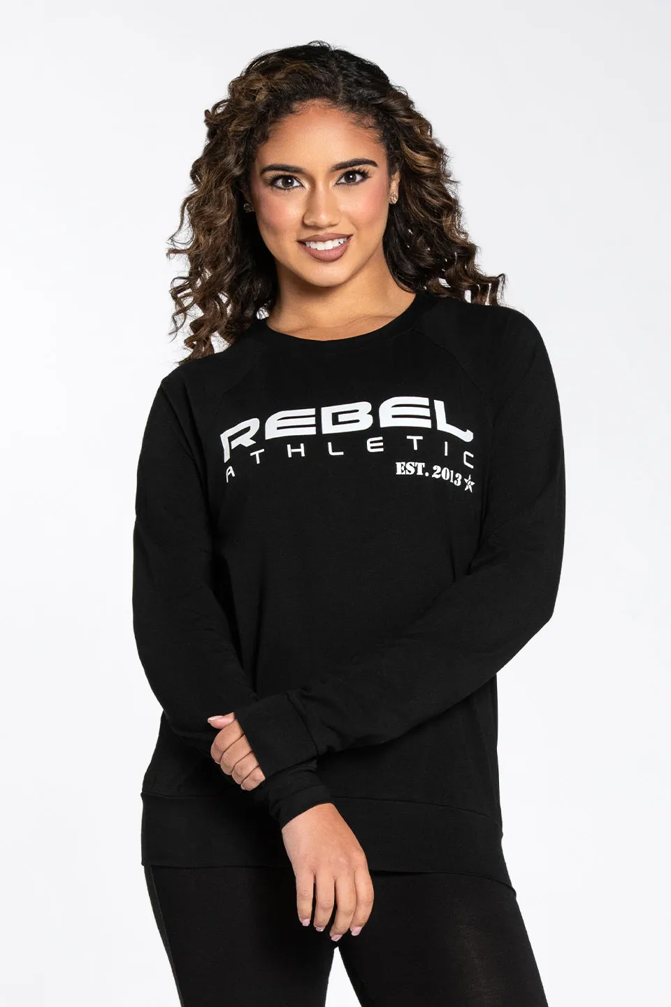 Permanent Crease SustainableProduction Rebel Athletic Long Sleeve Shirt in Black