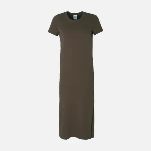 WOMEN LONG DRESS Breezy Fit DoubleLayered Collar