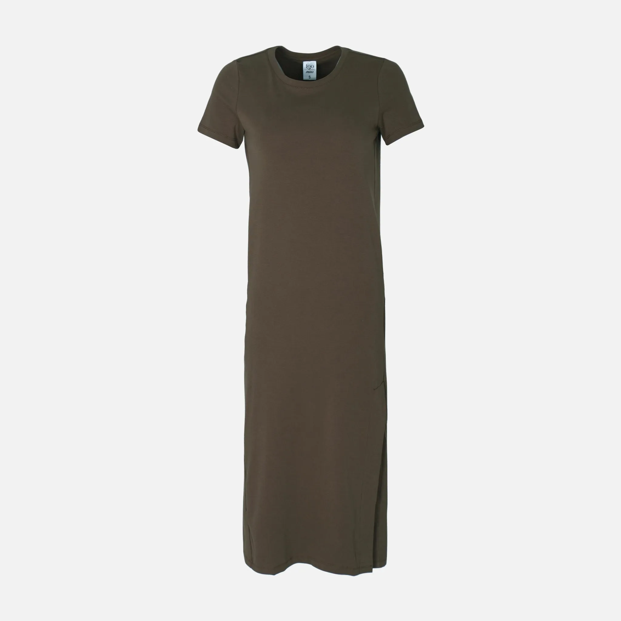 WOMEN LONG DRESS Breezy Fit DoubleLayered Collar