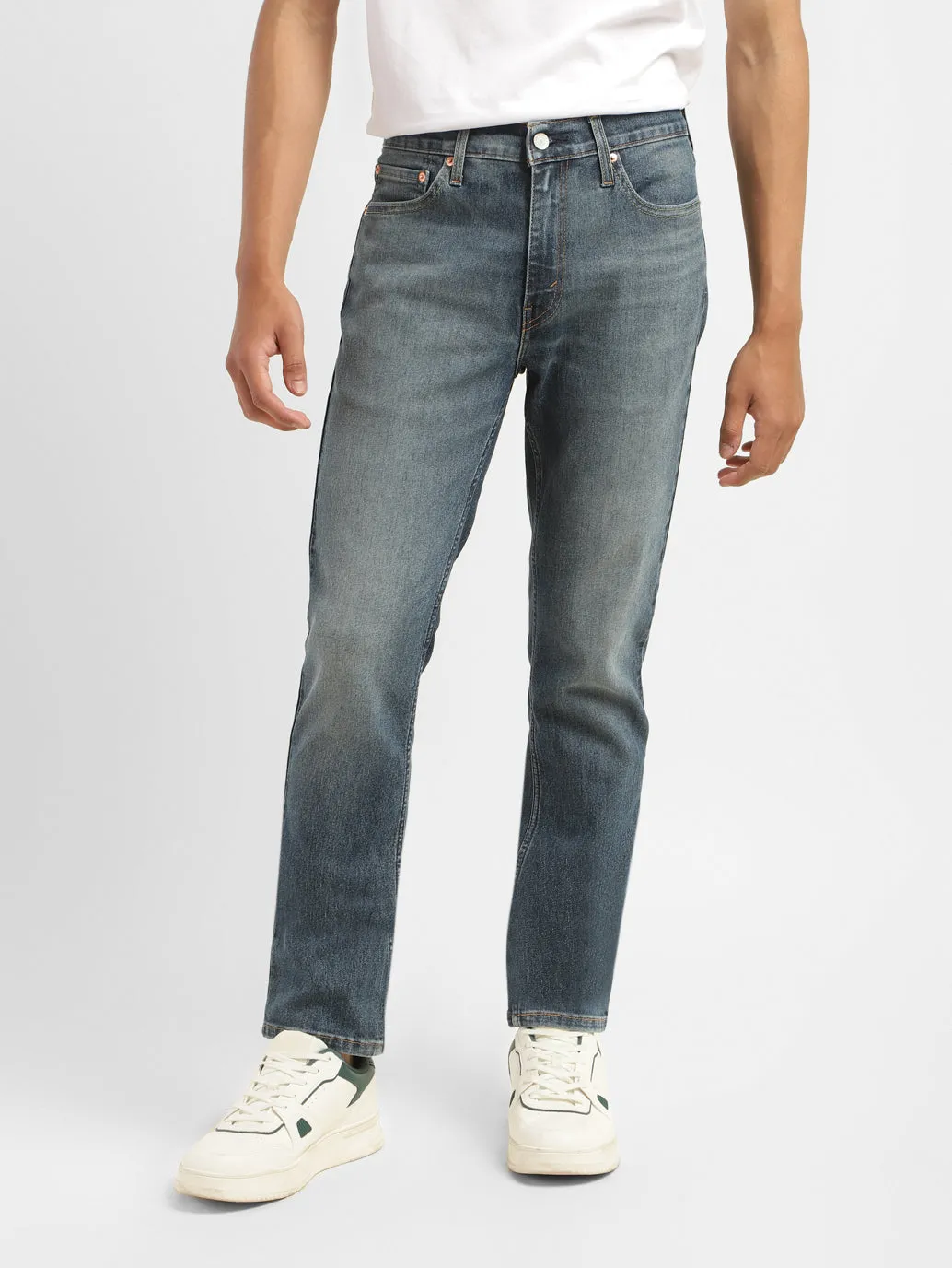 Men's 511 Blue Slim Fit Mid Rise Jeans Urban Style Fit For Life