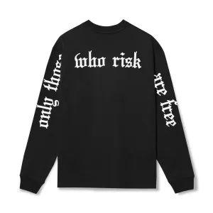 0851. Tech Essential? Relaxed Long Sleeve - Black/White "OTWR" Sheet shopper