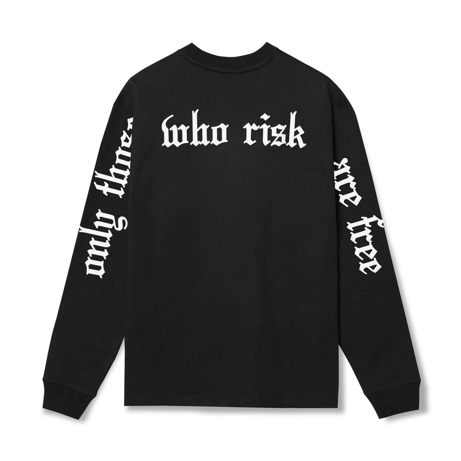 0851. Tech Essential? Relaxed Long Sleeve - Black/White "OTWR" Sheet shopper