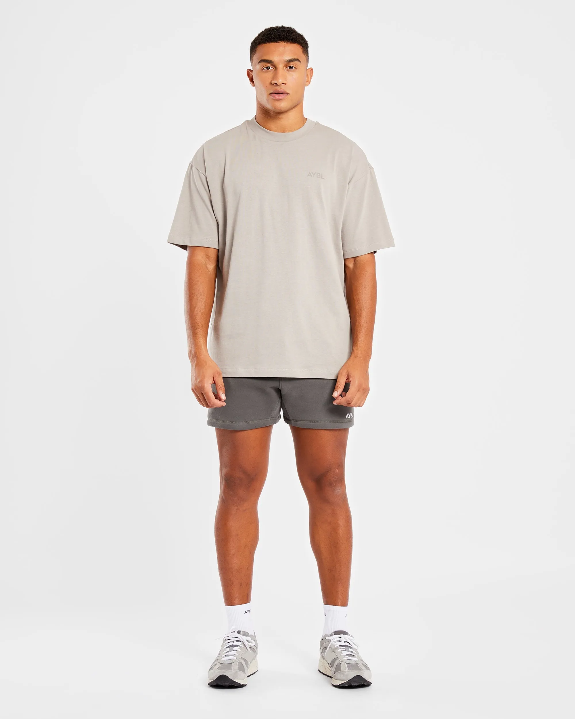 Essential 5" Shorts - Charcoal Warm Day Outfit