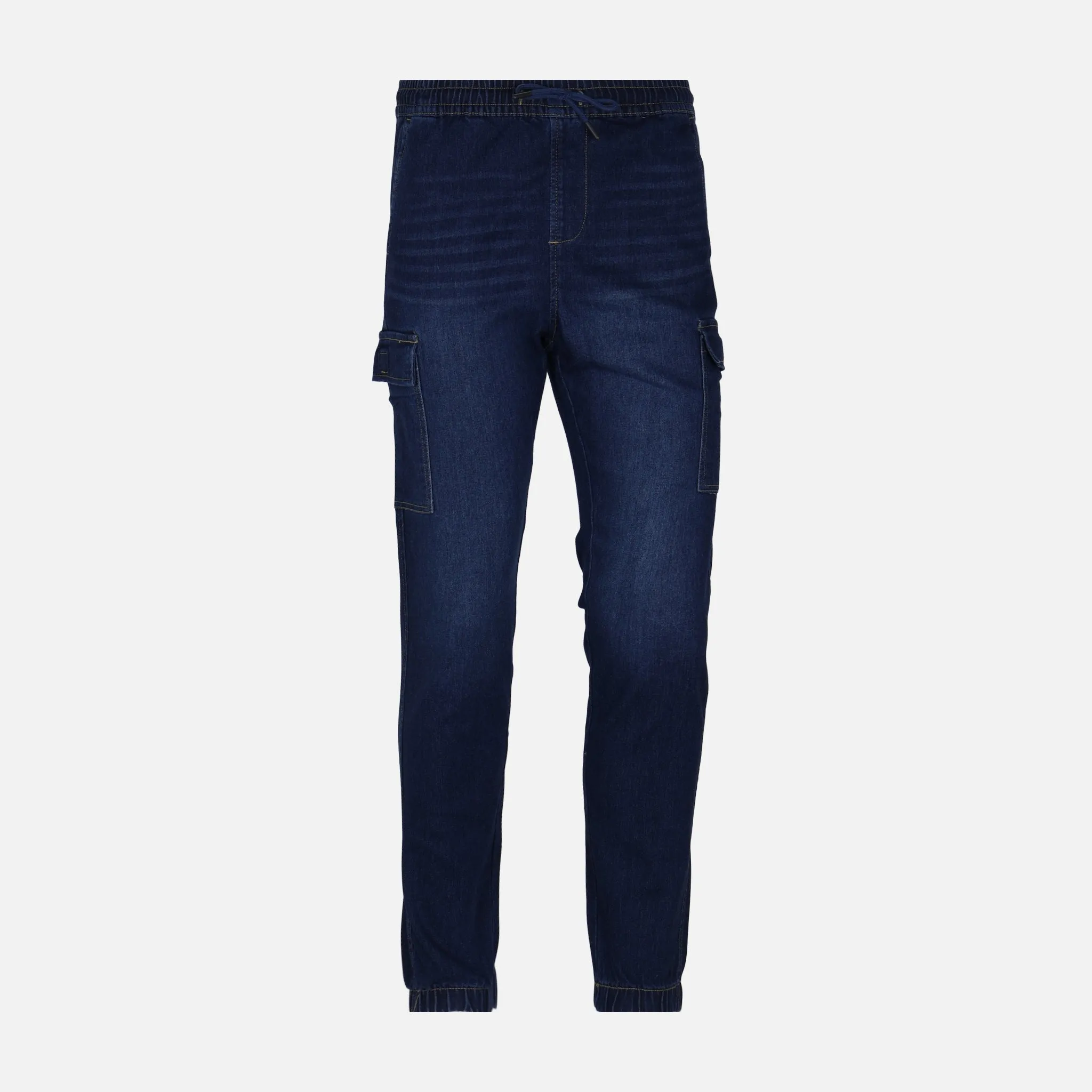 MEN DENIM CARGO JOGGER JEANS City Walk Weekend Warrior Fade Resistant Finish