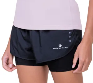 shorts set Summer Fun Ronhill Core Twin 2 In 1 Womens Running Shorts - Black