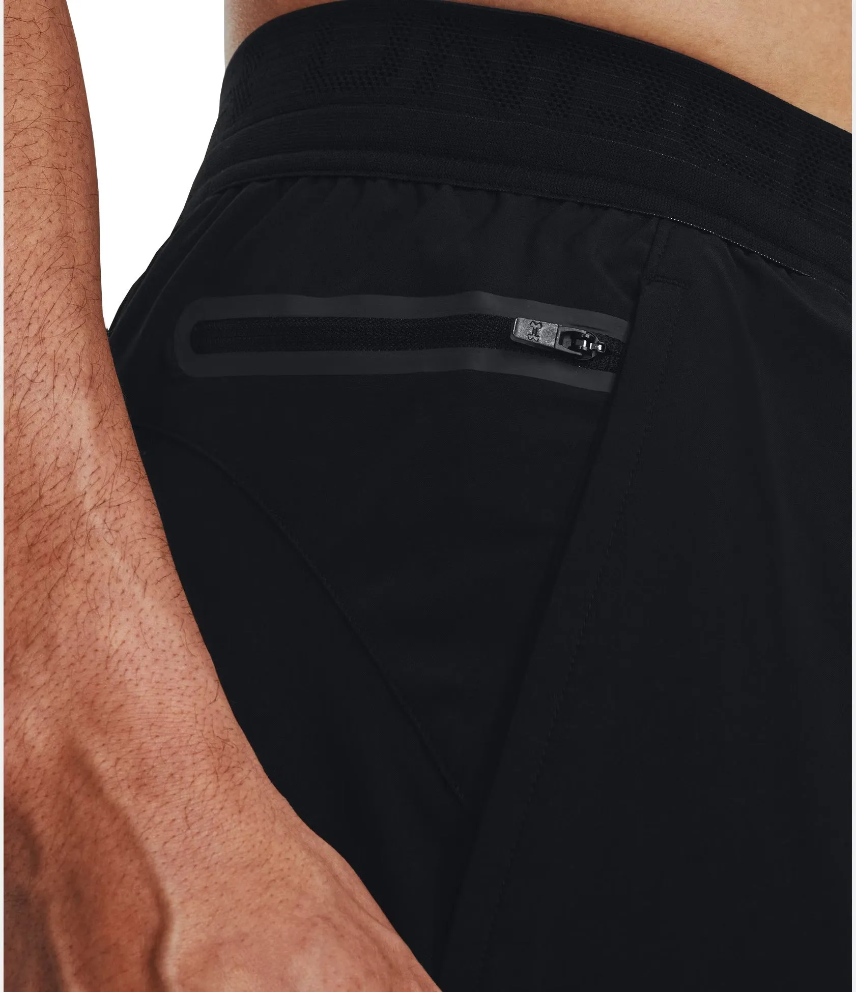 TemperatureRegulating beach goers Under Armour Vanish Elite 2 In 1 Mens Running Shorts - Black