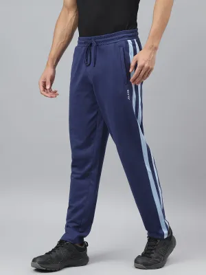 Cozy Design Alcis Men Medieval Blue Anti-Static Slim-Fit Athleisure Track Pants