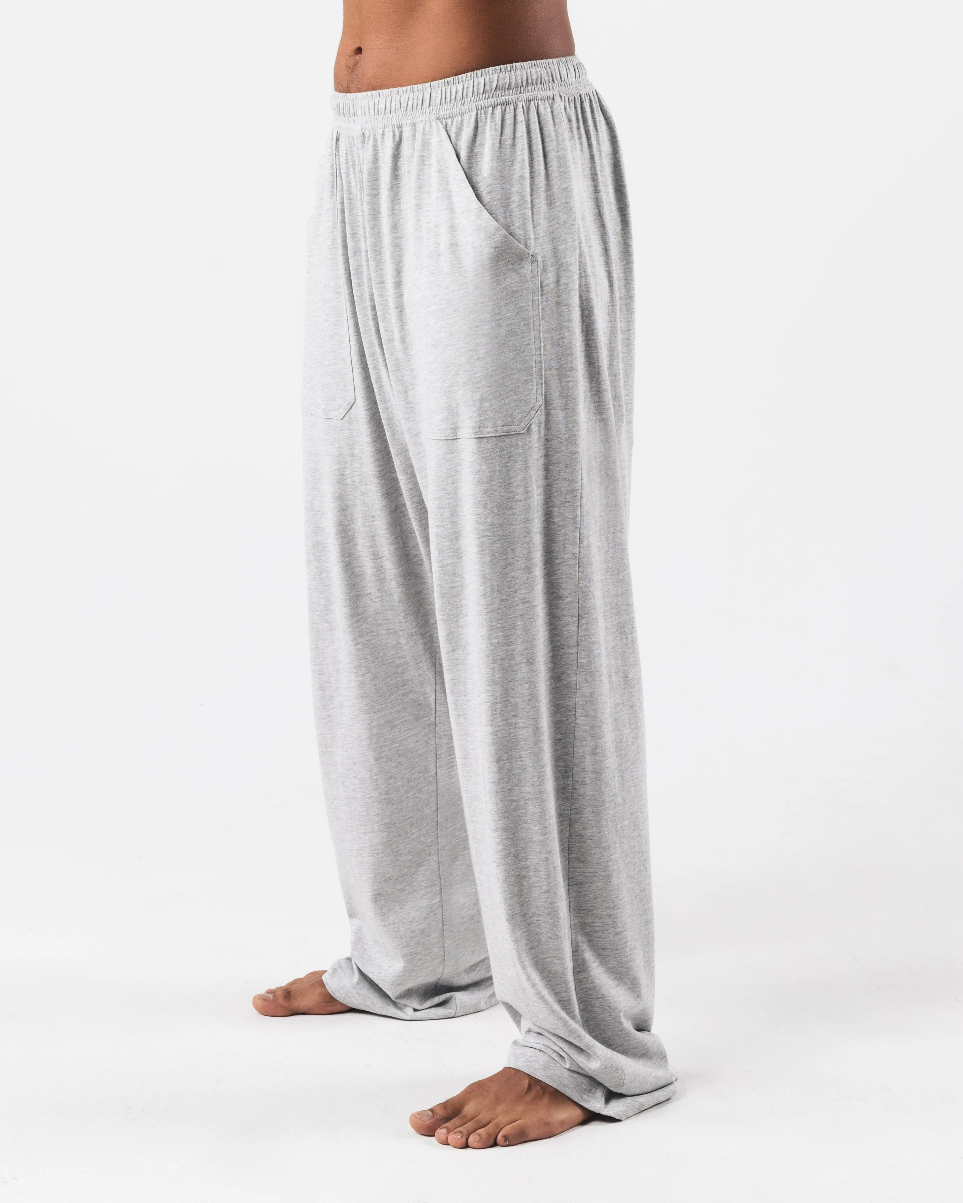 Day To Night Sporty Style Zero Classic Straight Leg Pant - Heather Grey