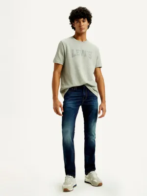 Men's 511 Indigo Slim Fit Mid Rise Jeans Breathable Minimalist