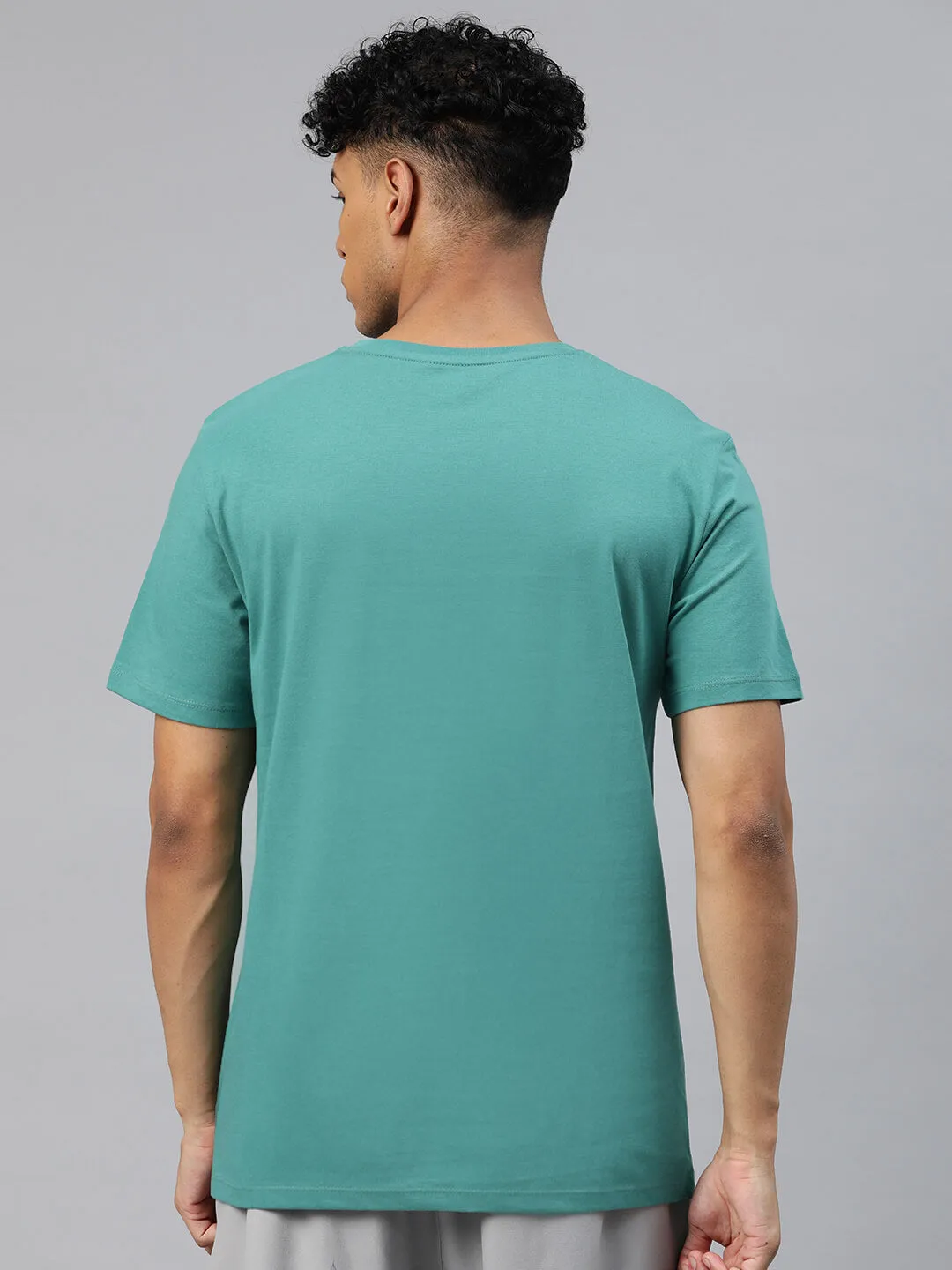 Modern Ease Alcis Men Green Printed T-shirt