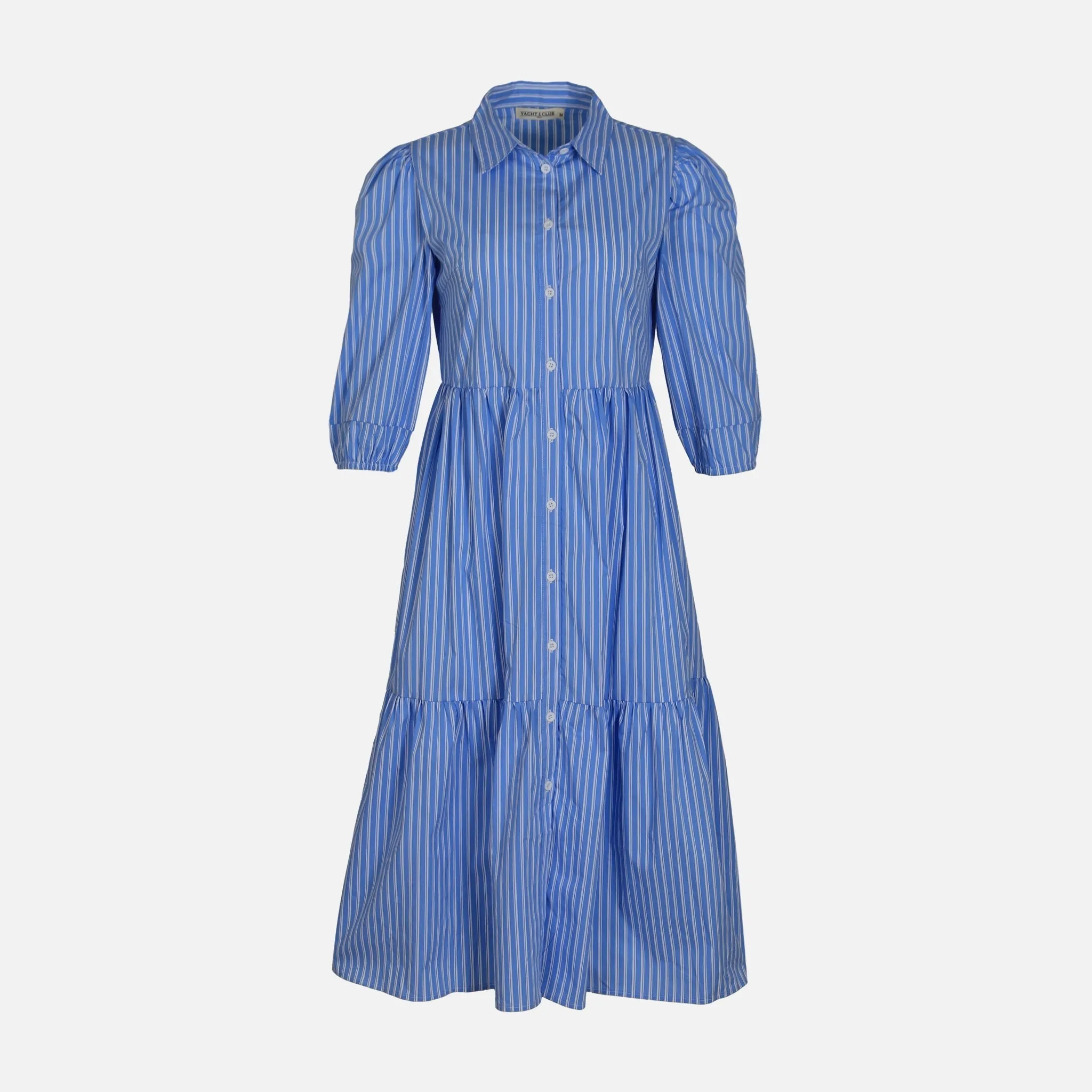 WOMEN 3/4 SLEEVE LONG DRESS ConvertibleStyle CompressionKnit