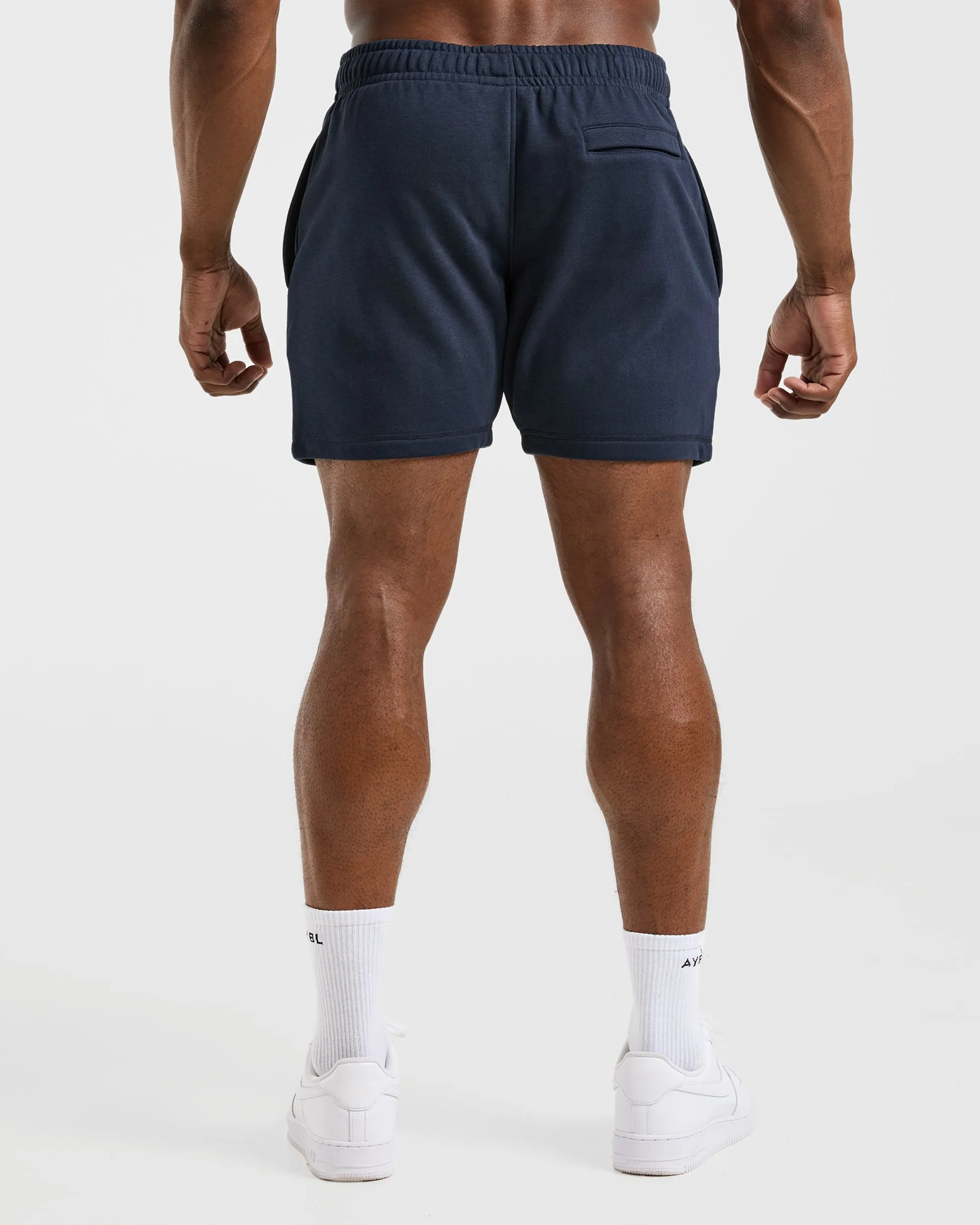Wrinkle Resistant Finish Essential Lightweight 5" Shorts - Navy