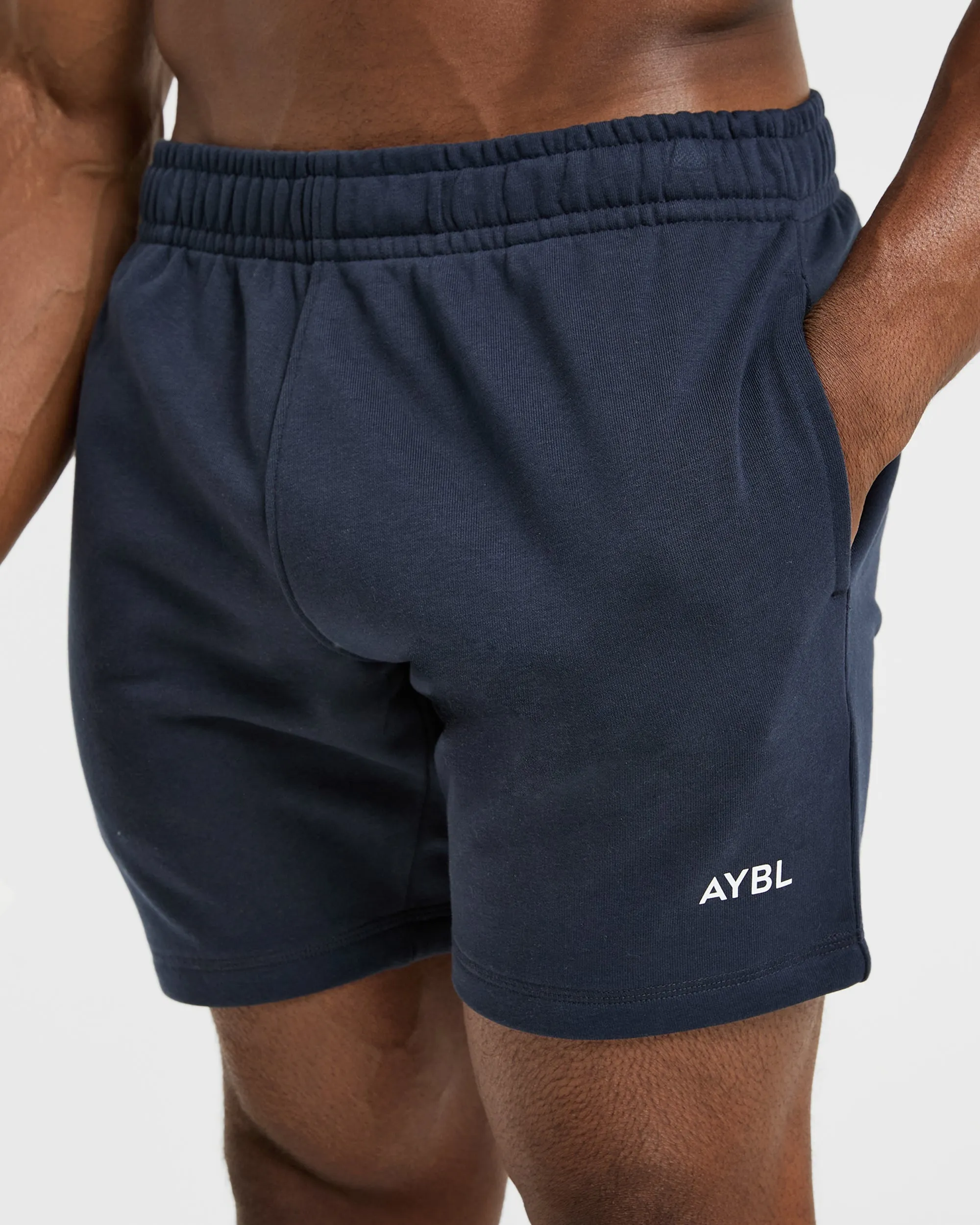 Microfiber Blend Fabric anti - static Essential Lightweight 5" Shorts - Navy