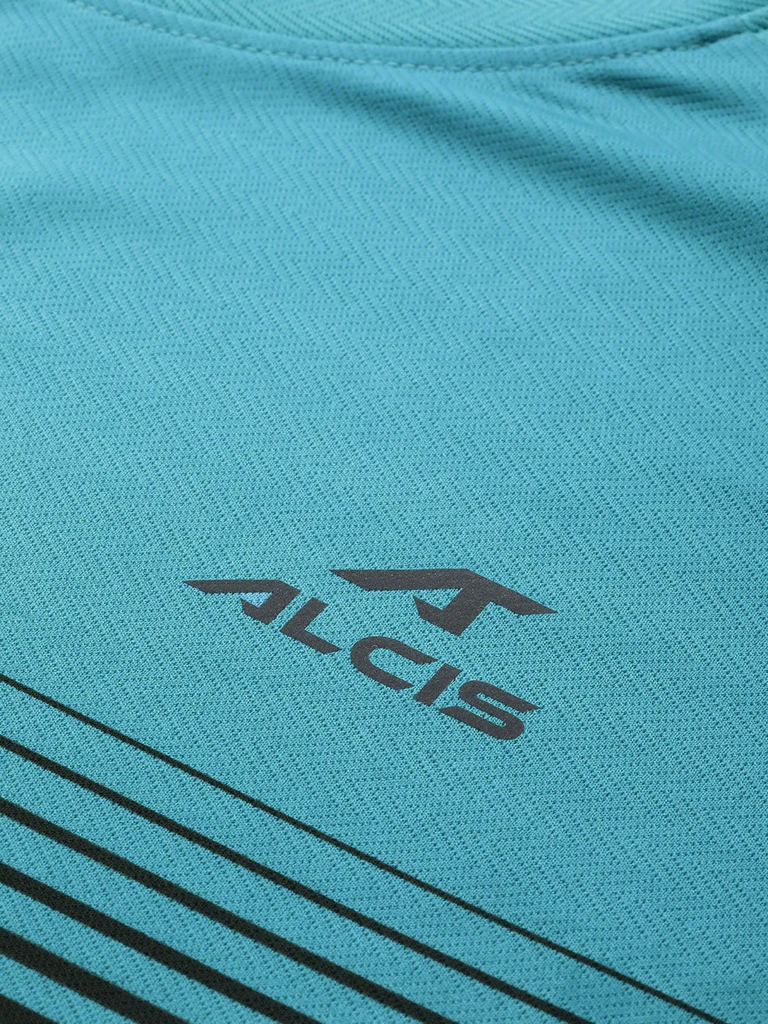 Alcis Men Striped Dry Tech Slim Fit T-shirt Soft Core