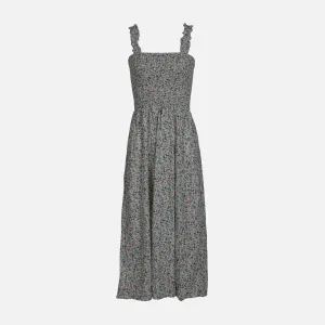 MicroPerforatedTexture WOMEN SLEEVE LESS LONG DRESS