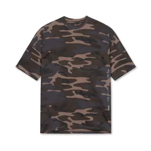 Hypoallergenic fabric 0514. CottonPlus? Oversized Tee - Rust Camo