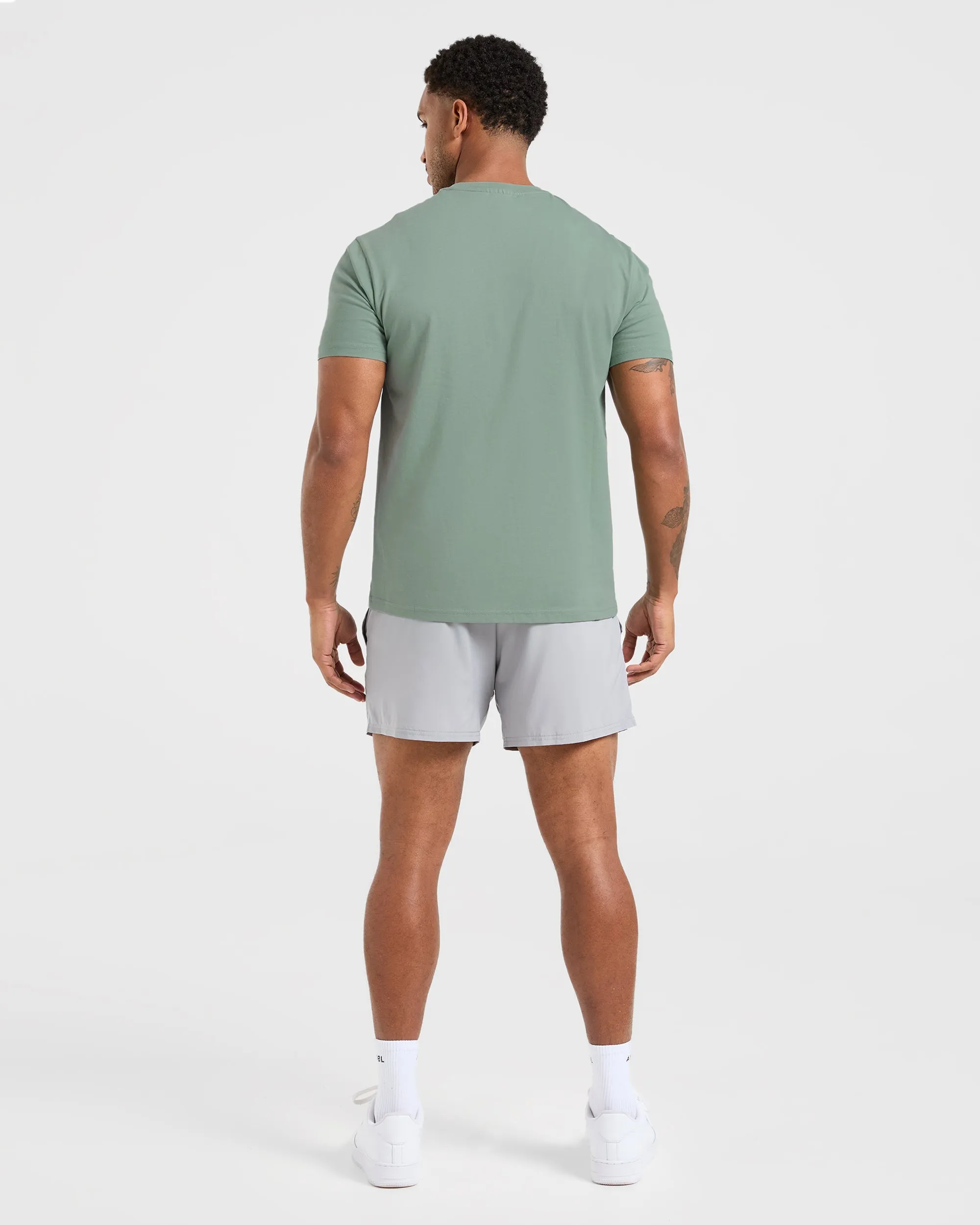 Essential T Shirt - Slate Green Trendy Comfort Light Outfit