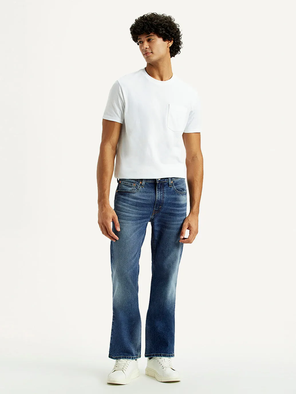 Laidback Style Men's 527 Med Indigo Bootcut Fit Mid Rise Jeans