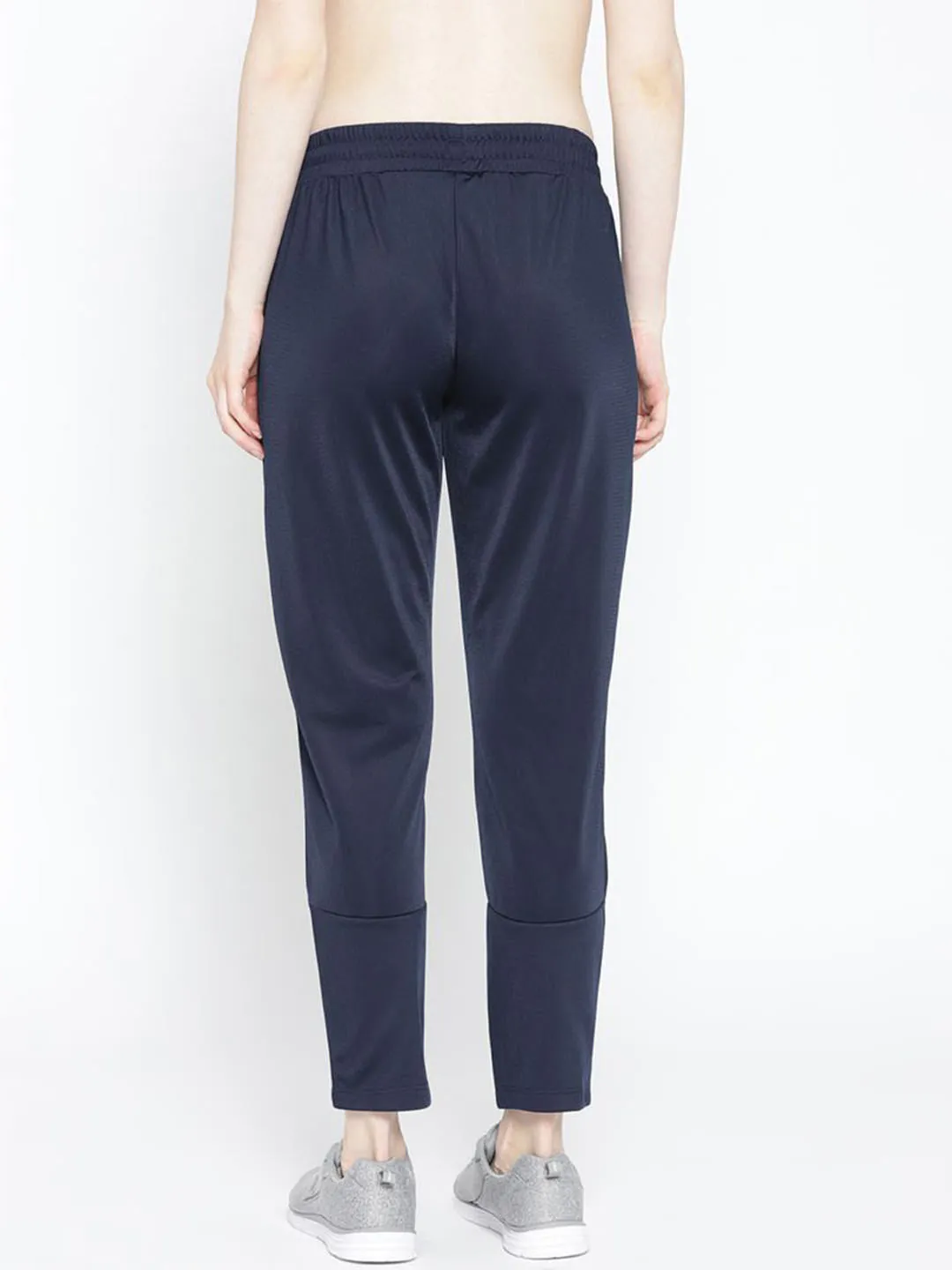 Alcis Women Navy Blue Solis Cropped Track Pants Layer Comfort