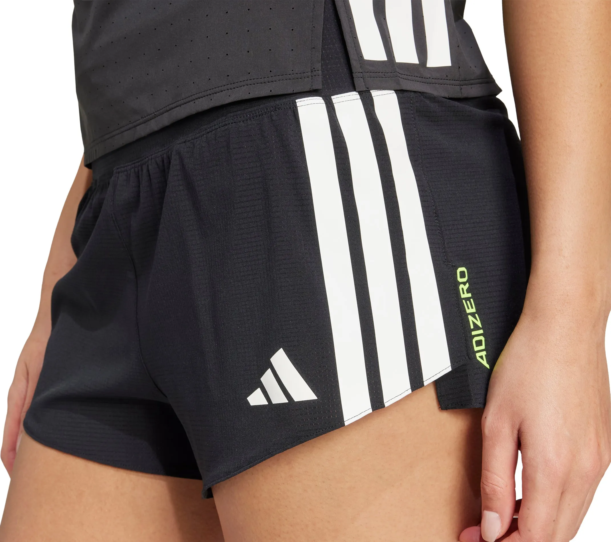 hospitality industry adidas Adizero Gel Pocket 3 Inch Womens Running Shorts - Black