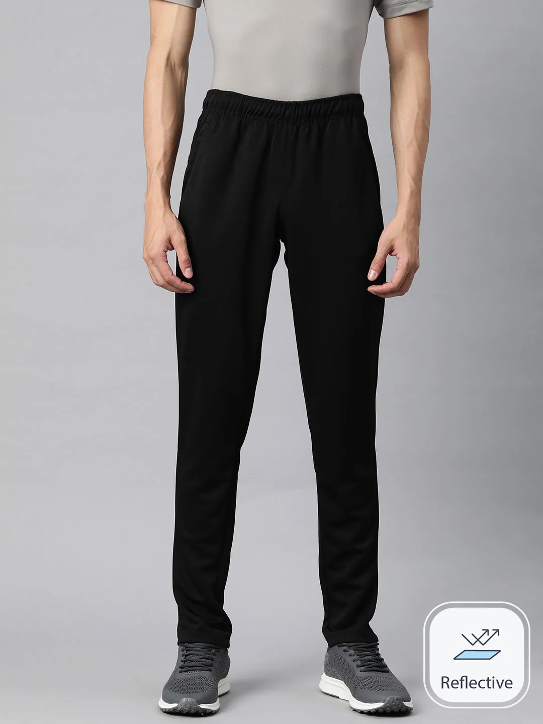 Distressed finish Alcis Men Typography Printed Slim Fit Track Pant