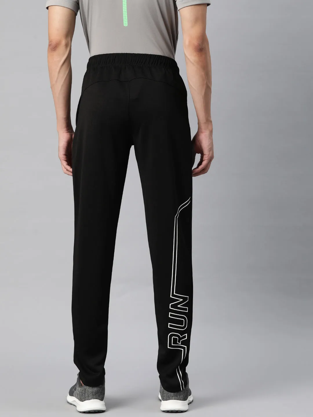 Alcis Men Typography Printed Slim Fit Track Pant NonRestrictiveFit
