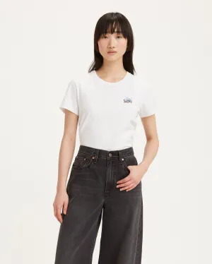 Levi's? Womens Perfect Tee - Mini BW Scenic Bright White Built For Life