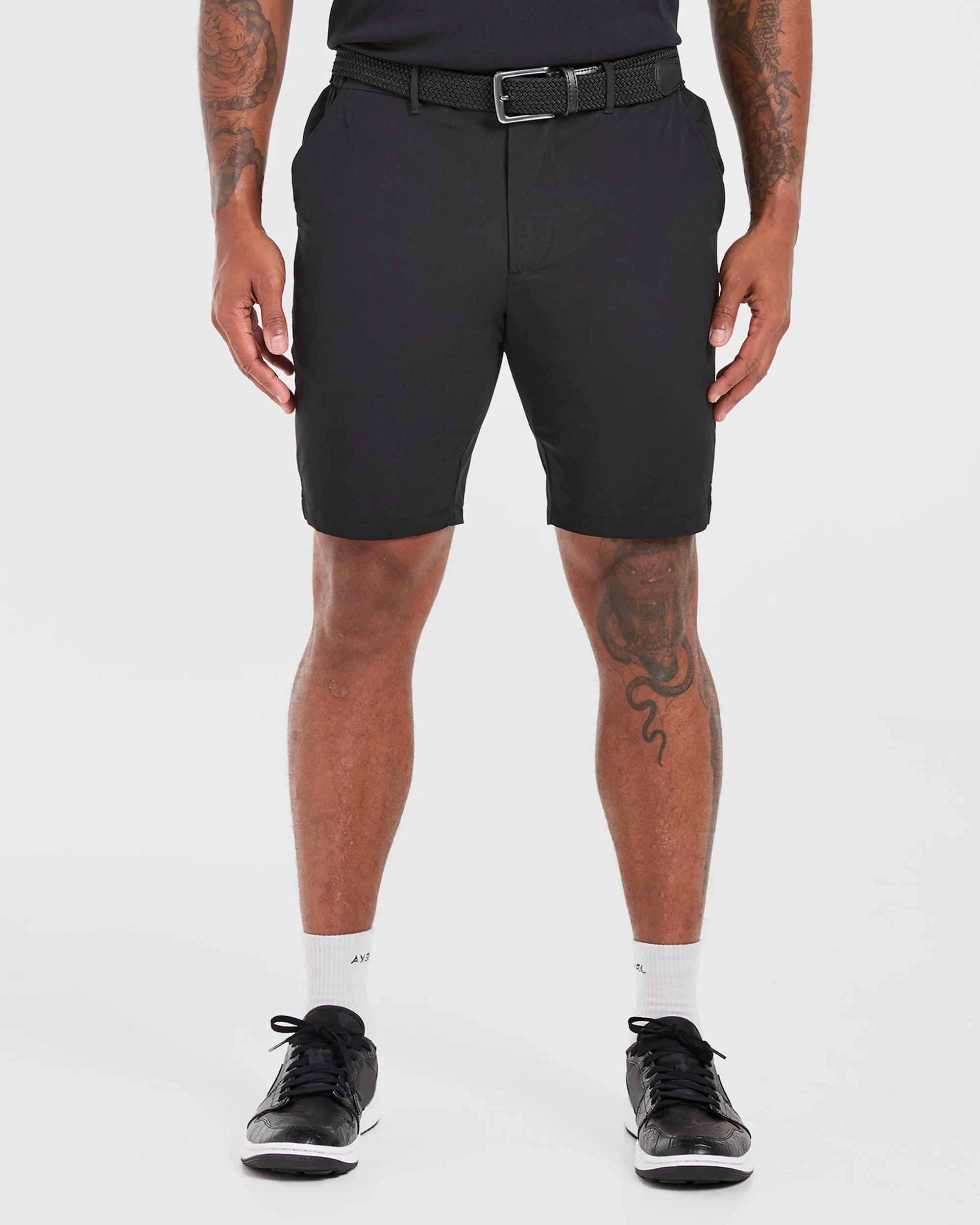 Performance Shorts - Black plain shorts