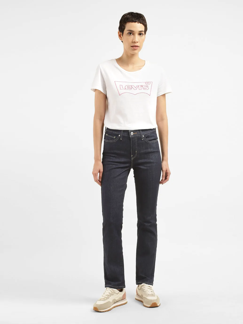 Light Fabric Sunny Vibes Weekend Style Traveler Gear Women's 312 Blue Straight Fit Mid Rise Jeans