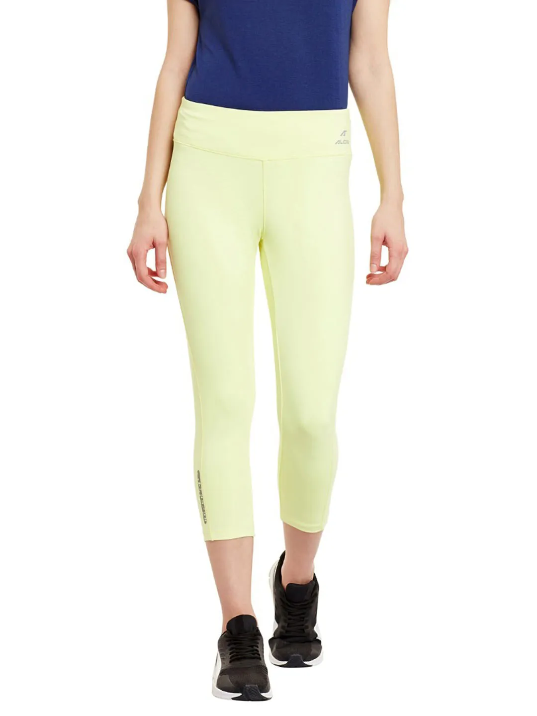 Alcis Yellow Core Fit Tights ALWPA151455 Dry Fit Outdoor Lover Anti Odor