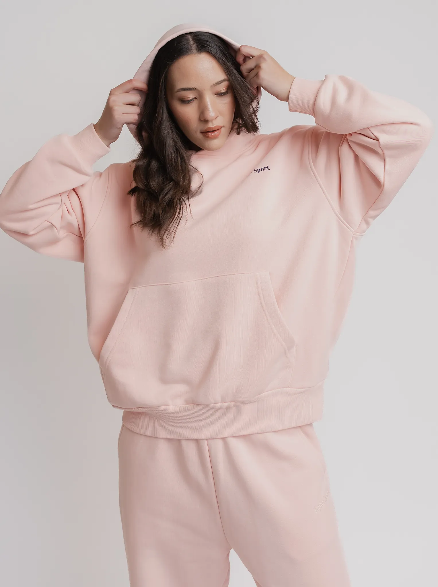 Okapi like Heritage Hoodie in Pillow Pink