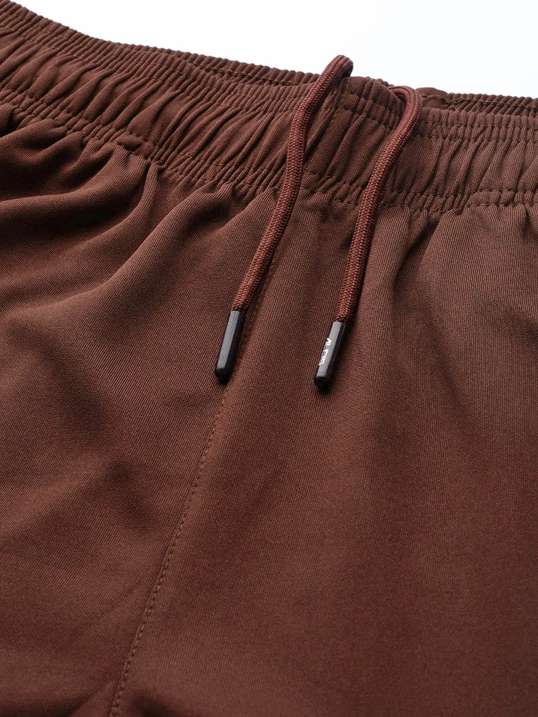 Timeless Utility SmoothZipper Alcis Women Brown Straight Fit Solid Outdoor Joggers