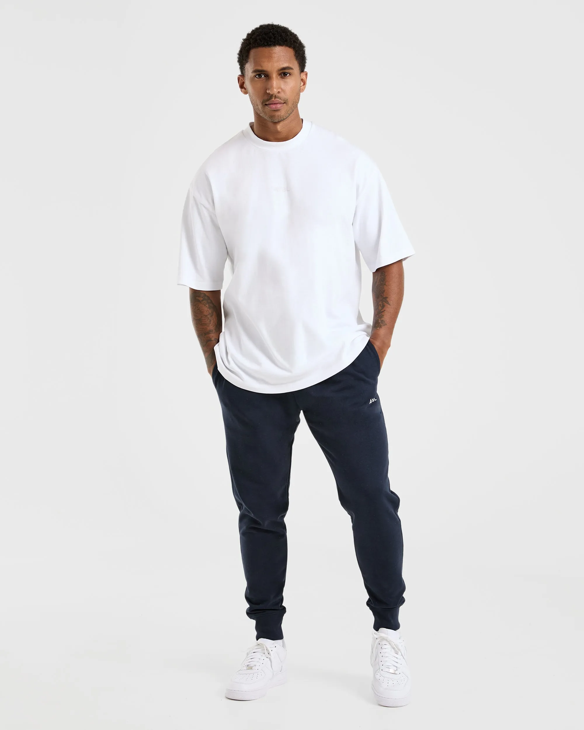 Essential Lightweight Joggers - Navy stain guard