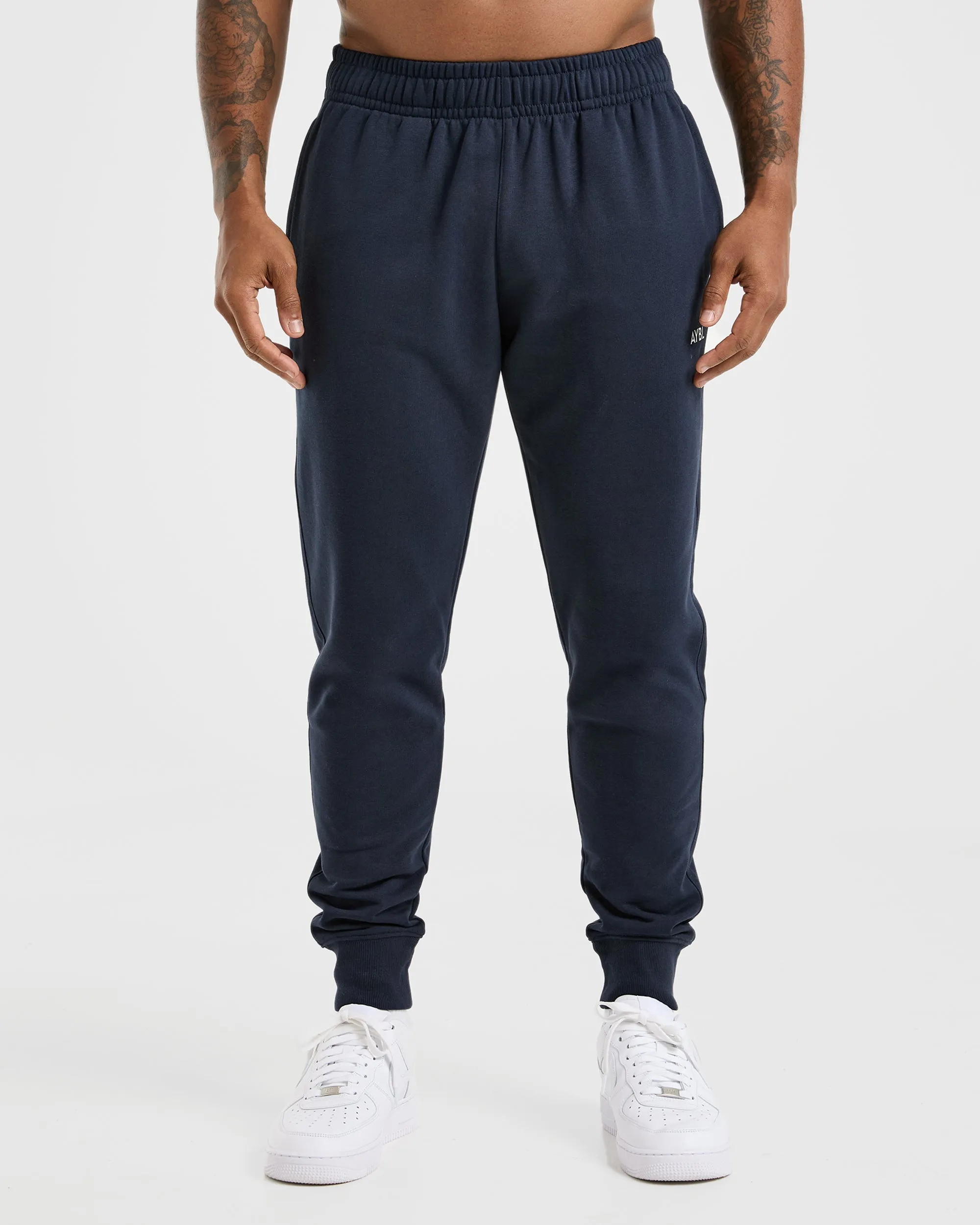 Essential Lightweight Joggers - Navy Stretch waistband HeatRegulatingLining