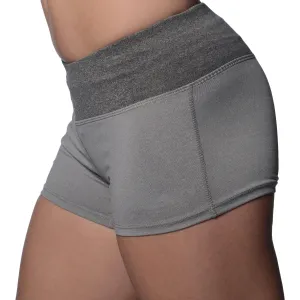 Thermoregulating Fabric Moisture Wicking Technology More Mile Marl 3 Inch Womens Running Shorts - Grey