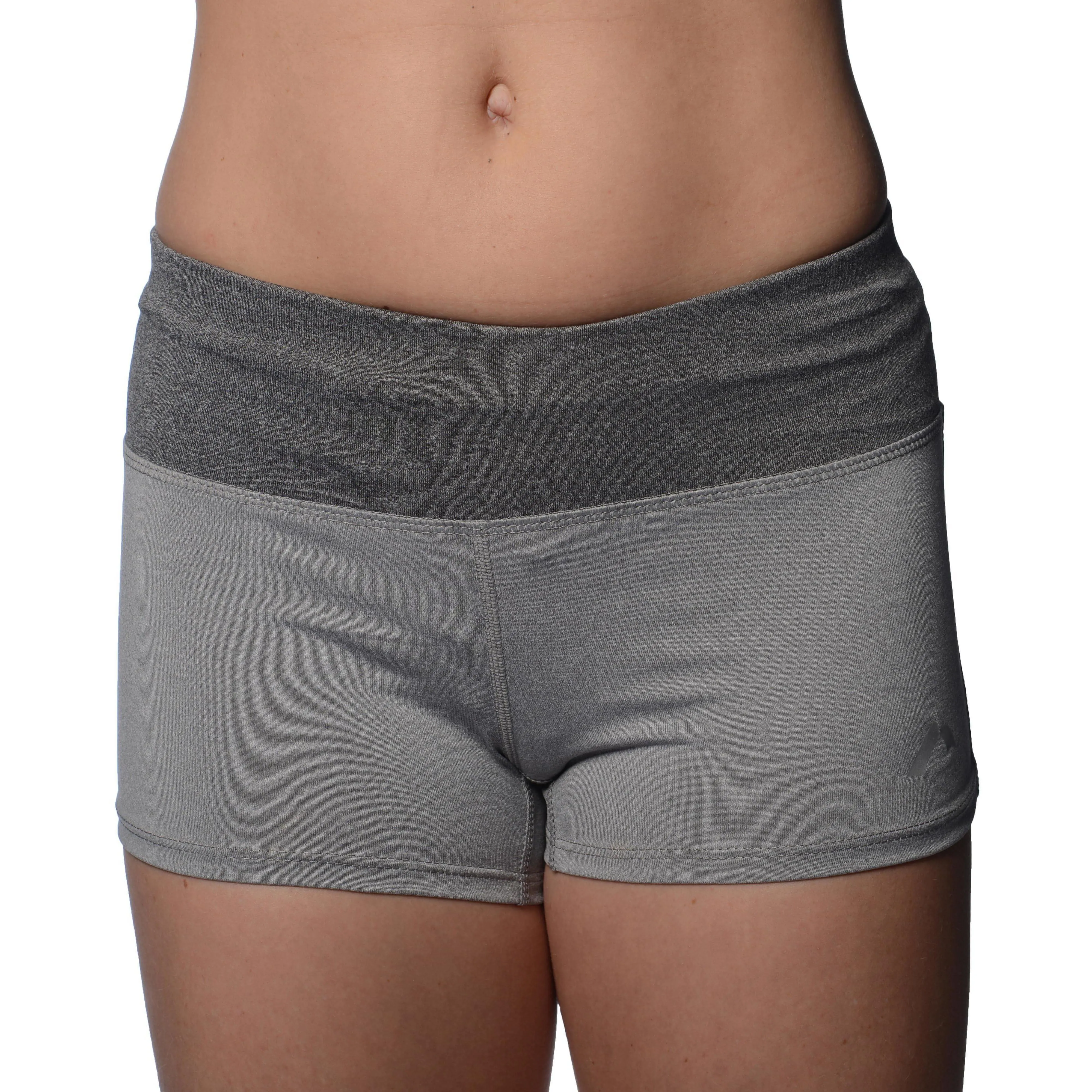 More Mile Marl 3 Inch Womens Running Shorts - Grey Flex Waist System